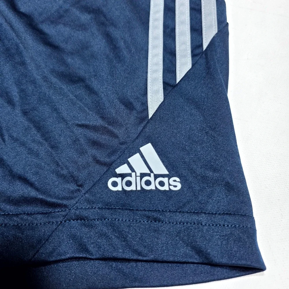 Adidas Climacool Basketball Shorts Mens XL Navy Blue 3 Stripe Athletic Workout